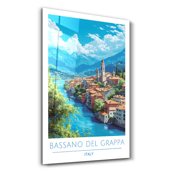 Bassano Del Grappa Italy-Travel Posters | Glass Wall Art