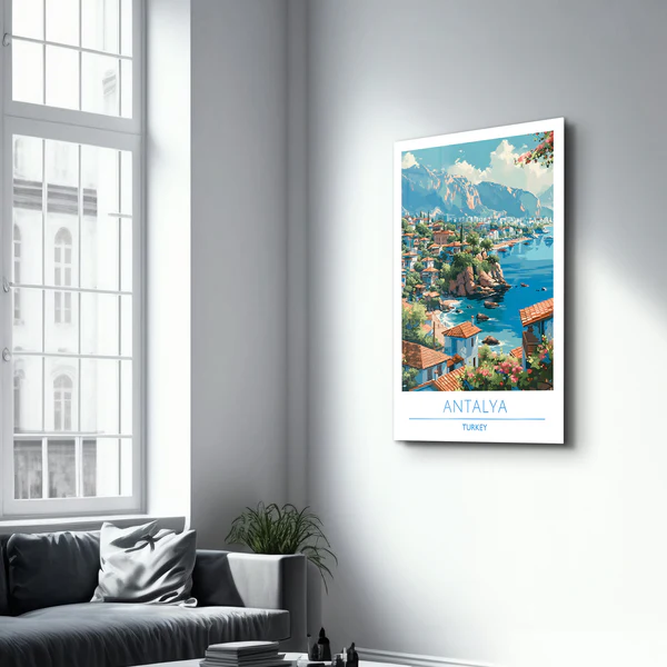 Antalya Turkey-Travel Posters | Glass Wall Art - Image 2