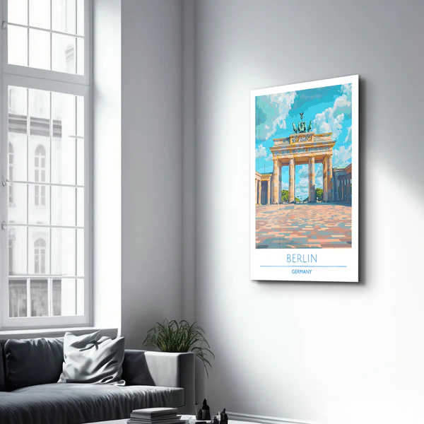 Berlin Germany-Travel Posters | Glass Wall Art - Image 2