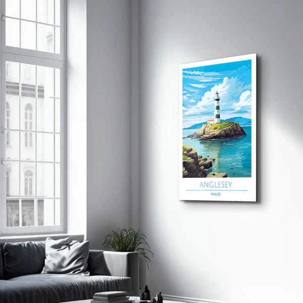 Anglesey Wales-Travel Posters | Glass Wall Art - Image 2