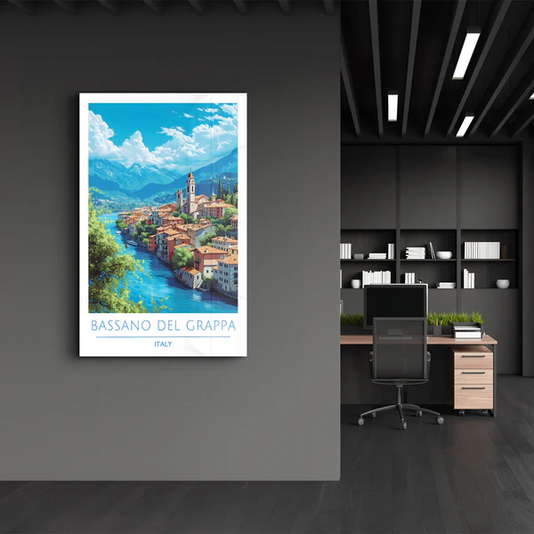 Bassano Del Grappa Italy-Travel Posters | Glass Wall Art - Image 3