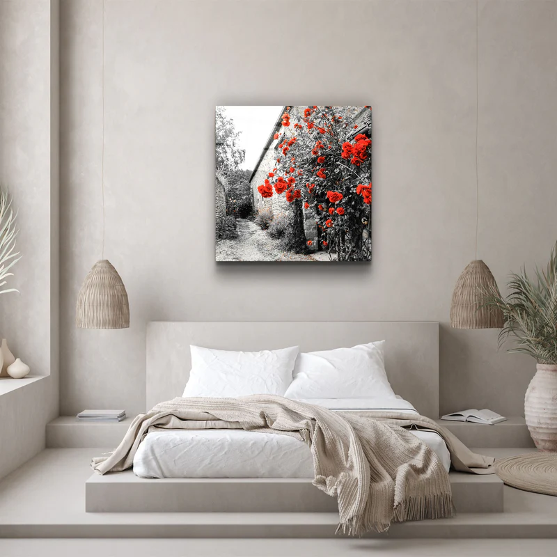 ・"Red Roses"・Glass Wall Art - Image 3