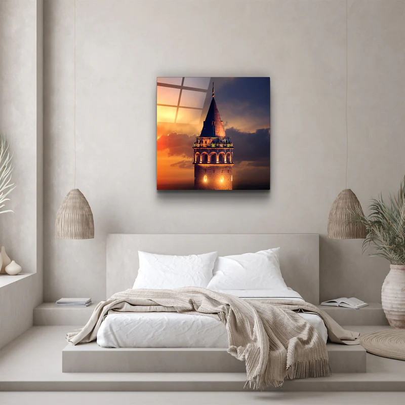 ・"Galata Tower"・Glass Wall Art - Image 3
