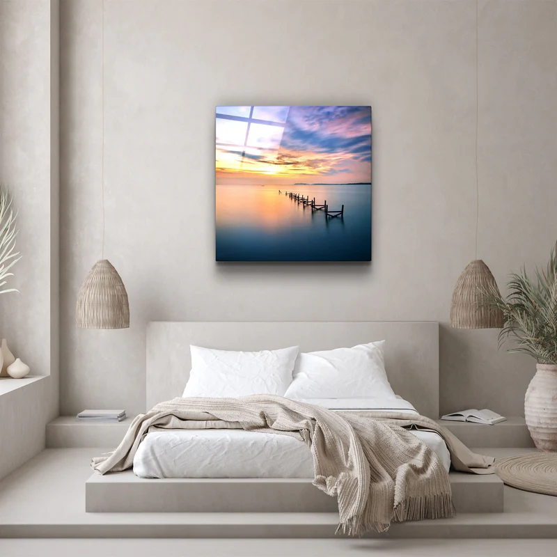 ・"Sunset"・Glass Wall Art - Image 3
