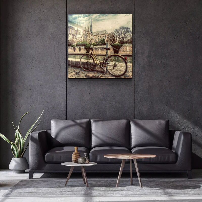 ・"Bicycle"・Glass Wall Art - Image 2