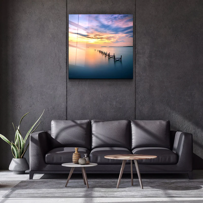 ・"Sunset"・Glass Wall Art - Image 2