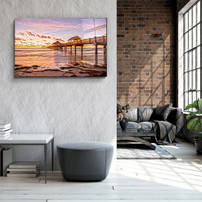 ・"Pier 12"・Glass Wall Art - Image 3