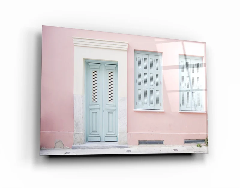・"Closed Door and Windows"・Glass Wall Art