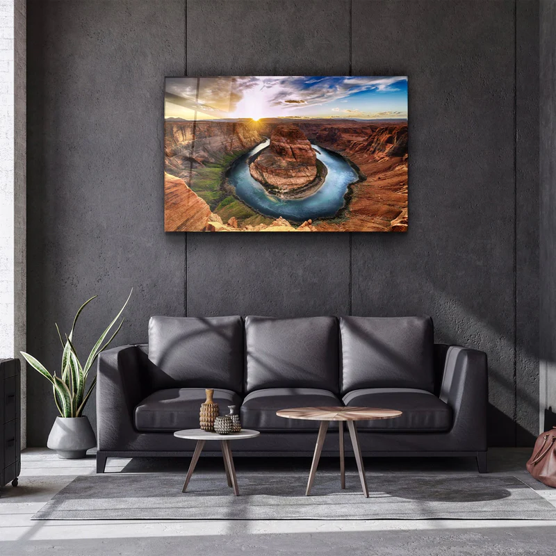 ・"Canyon Lake"・Glass Wall Art - Image 2