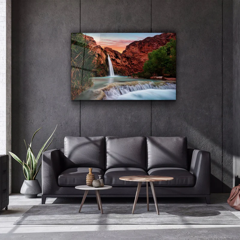 ・"Waterfall"・Glass Wall Art - Image 2