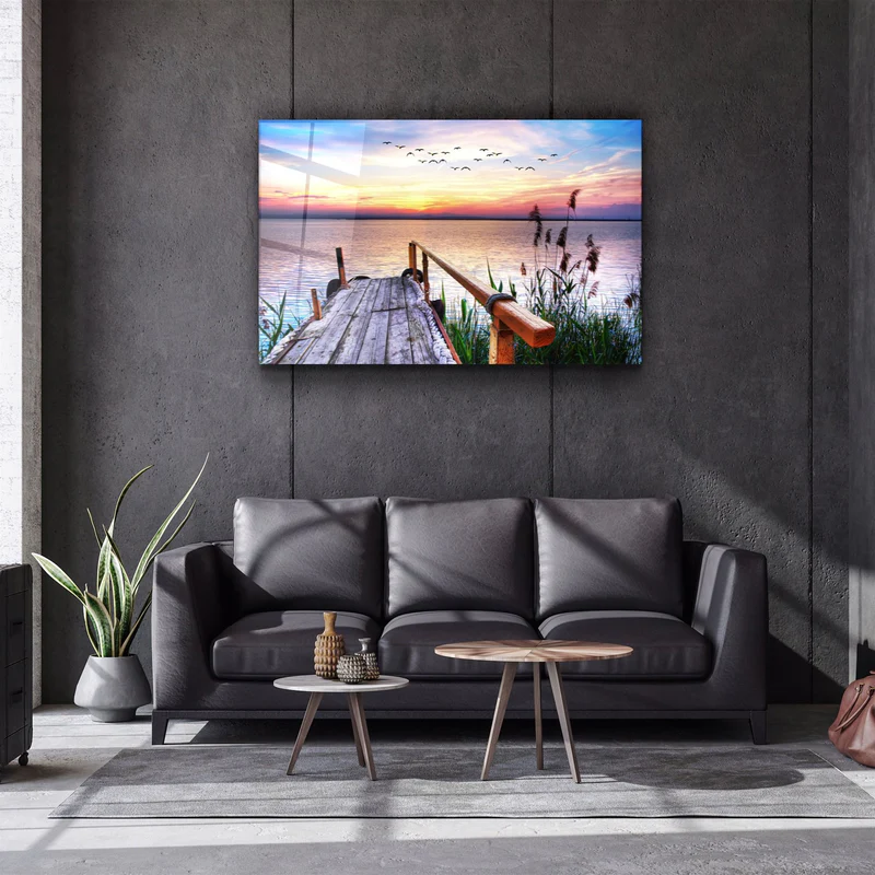 ・"Pier 19"・Glass Wall Art - Image 2