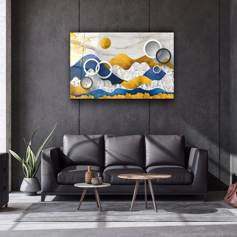 ・"Abstract Landscape"・Glass Wall Art - Image 2
