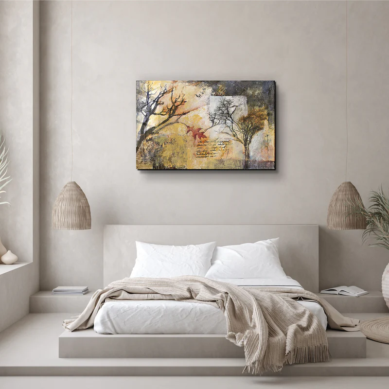・"A Note Between Trees"・Glass Wall Art - Image 2