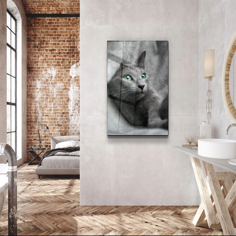 ・"Cat 2"・Glass Wall Art - Image 3