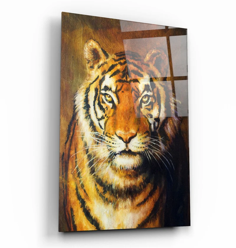 ・"Tiger 5"・Glass Wall Art・"Tiger 5"・Glass Wall Art