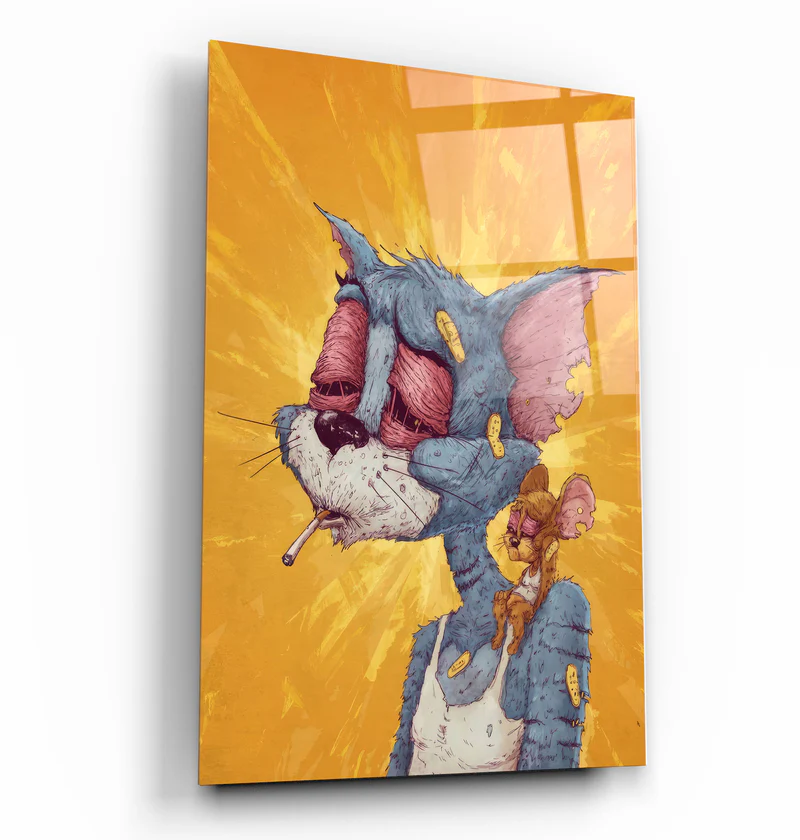 ・"Misarable Tom and J"・Designer's Collection Glass Wall Art