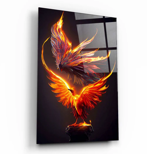 ・"Guards"・Secret World Collection Glass Wall Art