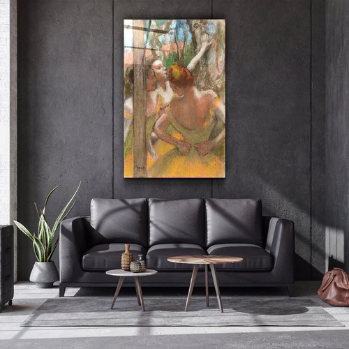 ・"Dancers (1896) Edgar Degas."・Glass Wall Art - Image 2