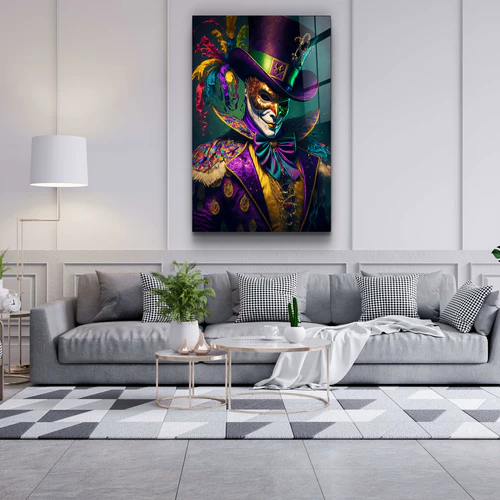 ・"Joker"・Secret World Collection Glass Wall Art - Image 3