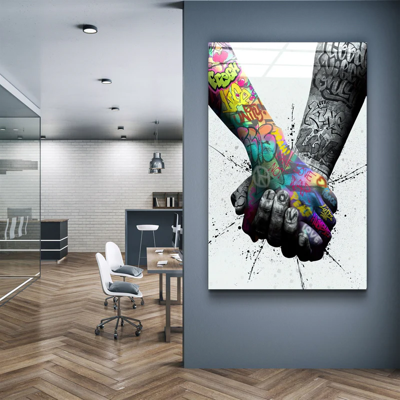 ・"Handhold"・Glass Wall Art - Image 2