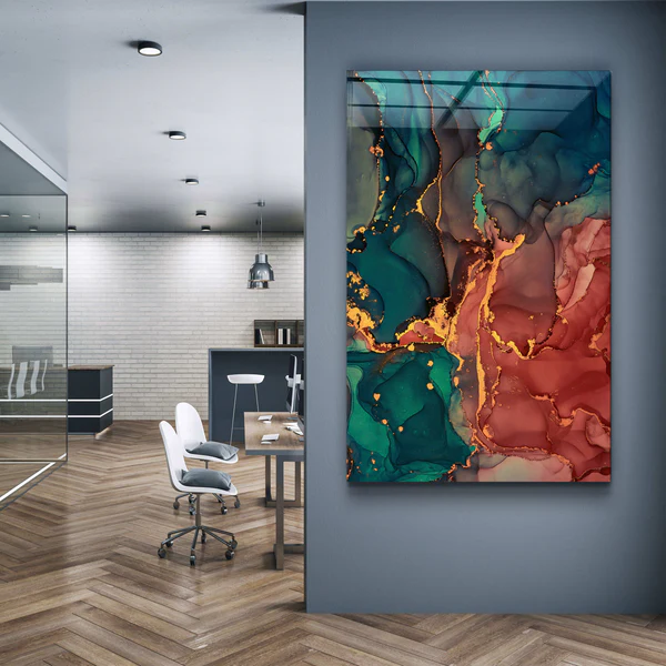 ・"Marble Collection V1"・Glass Wall Art - Image 2