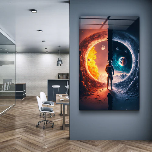 ・"The Gate"・Secret World Collection Glass Wall Art - Image 2