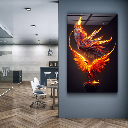 ・"Guards"・Secret World Collection Glass Wall Art - Image 2