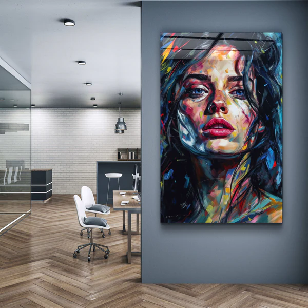 ・"Beauty Oil Painting V3"・Designers Collection Glass Wall Art - Image 2