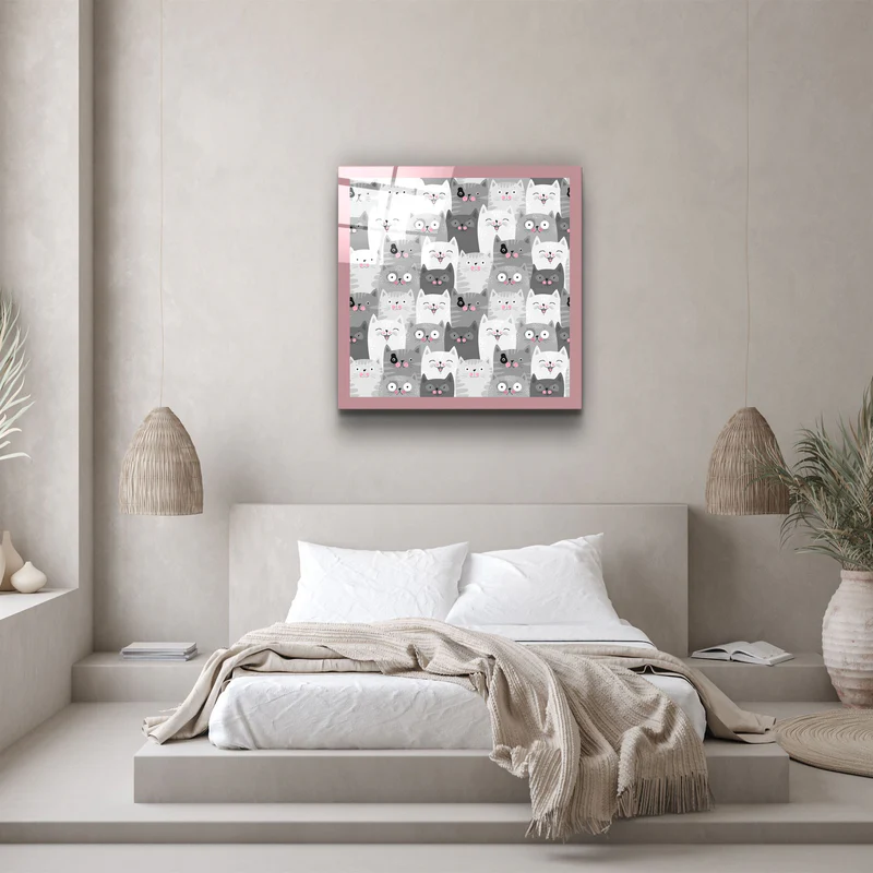 ・"Cats"・Glass Wall Art - Image 3
