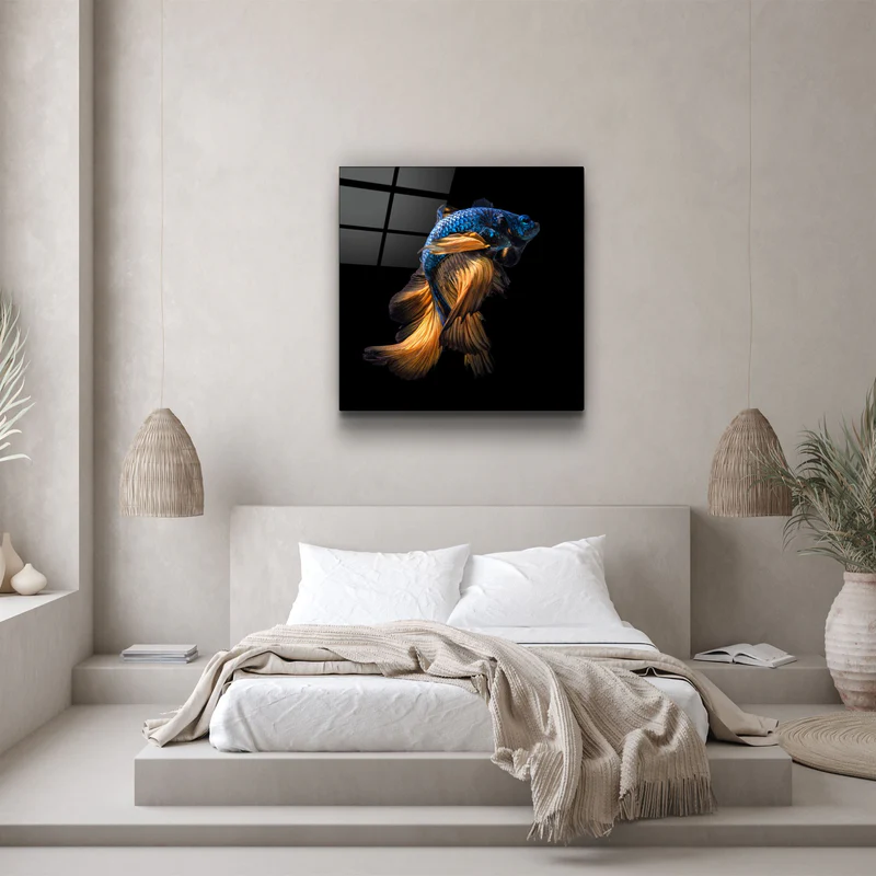 ・"Betta Fish"・Glass Wall Art - Image 3