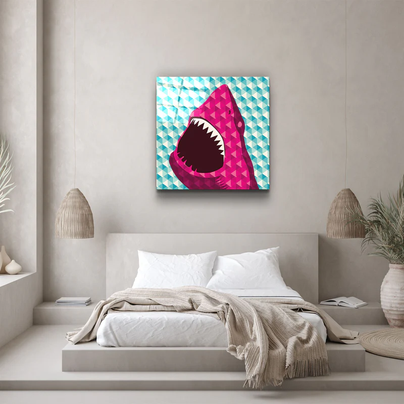 ・"Shark"・Glass Wall Art - Image 3