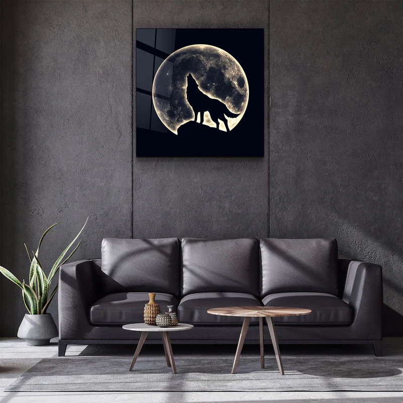 ・"Full Moon"・Glass Wall Art - Image 2