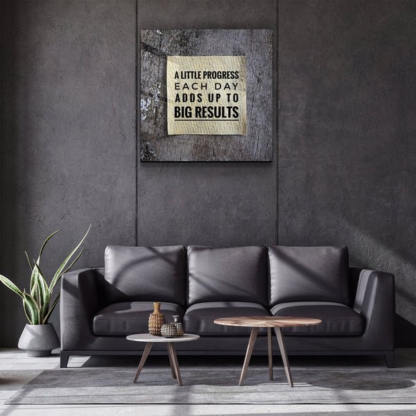・"Big Results"・Glass Wall Art - Image 2