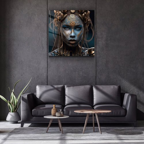 ."Woman Warrior 6". Secret World Collection Glass Wall Art - Image 3