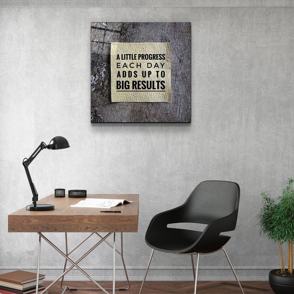 ・"Big Results"・Glass Wall Art - Image 3