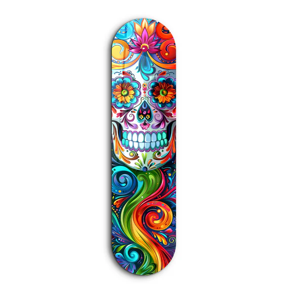 Lady Skull | Glass Wall Art