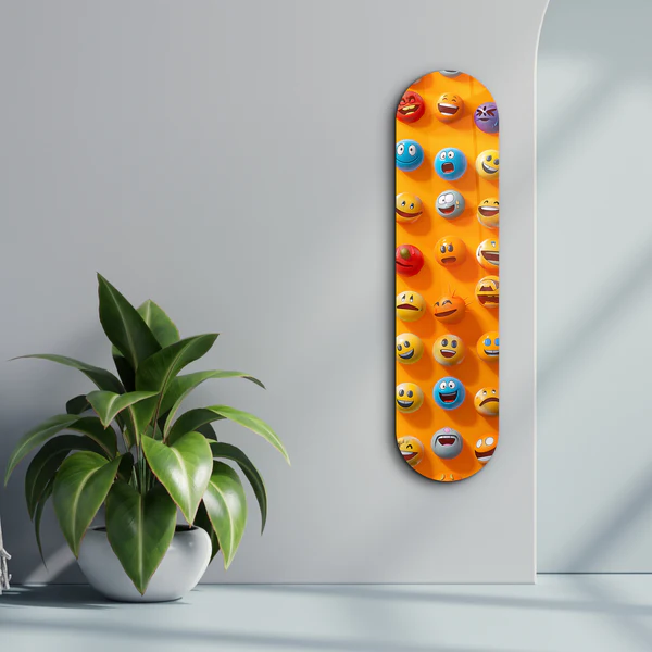 Lots of Smileys 2 | Glass Wall Art - Image 3