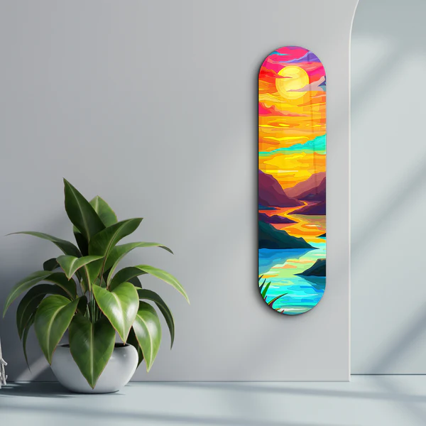 Sunset | Glass Wall Art - Image 3