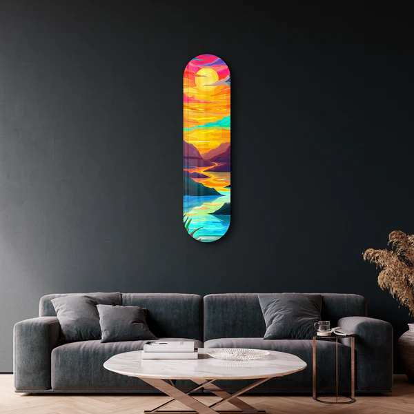 Sunset | Glass Wall Art - Image 2