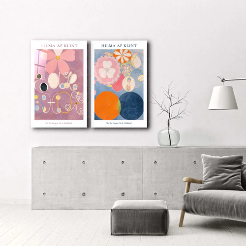 ・"Hilma Af Klint-Duo"・Designer's Collection Glass Wall Art - Image 2