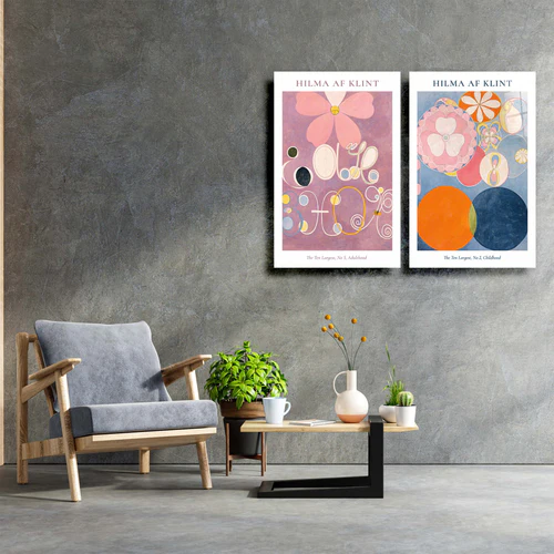 ・"Hilma Af Klint-Duo"・Designer's Collection Glass Wall Art - Image 3