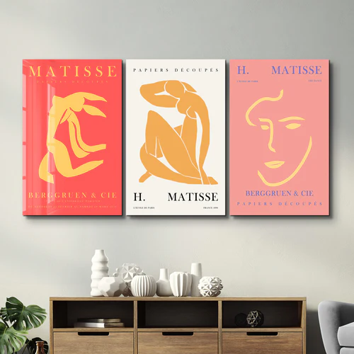 ・"H. Matisse Classics 1 - Trio"・Glass Wall Art - Image 3
