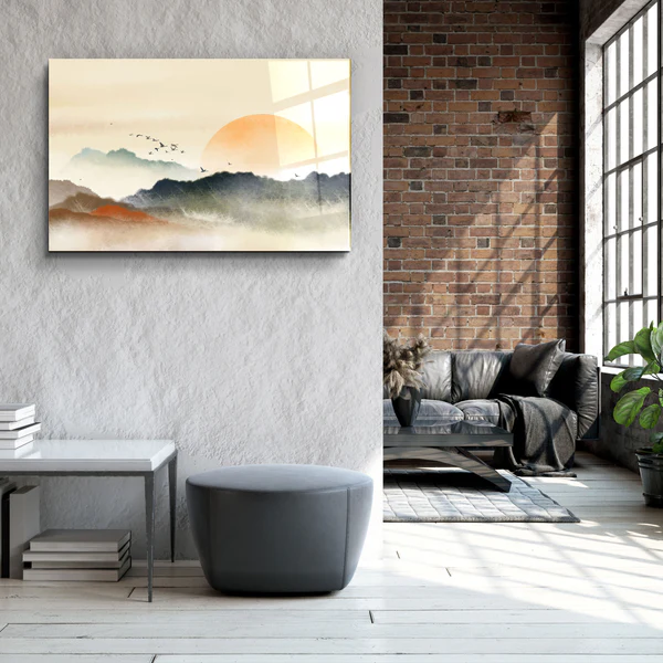 ・"Ink Wash Painting"・Glass Wall Art - Image 3