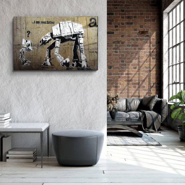 ・"Banksy - I am Your Father"・Glass Wall Art - Image 3
