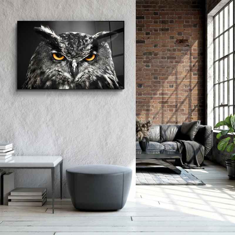 ・"Owl"・Glass Wall Art - Image 2