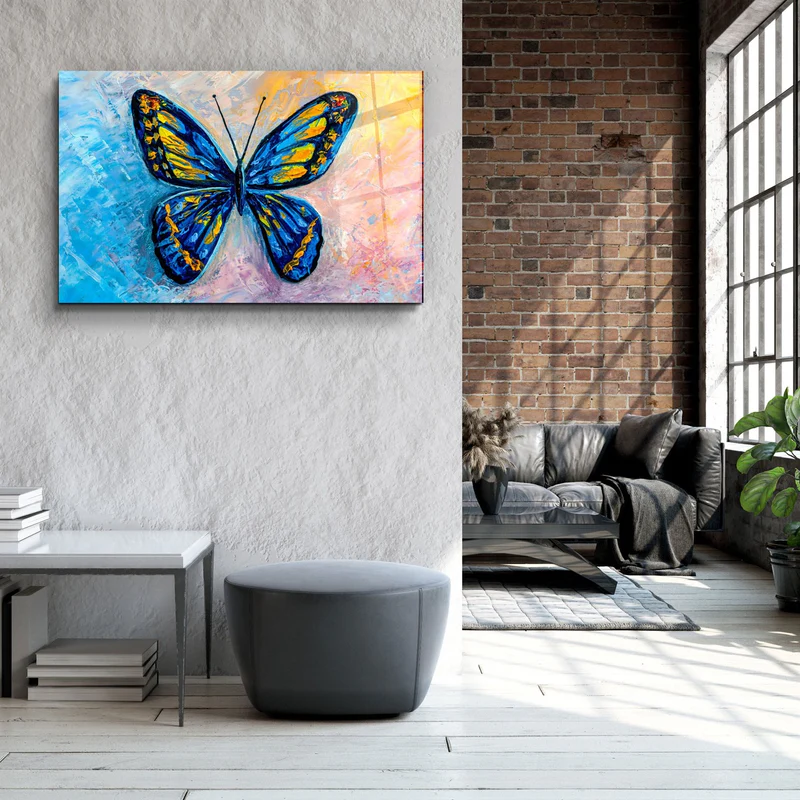・"Butterfly 6"・Glass Wall Art - Image 3