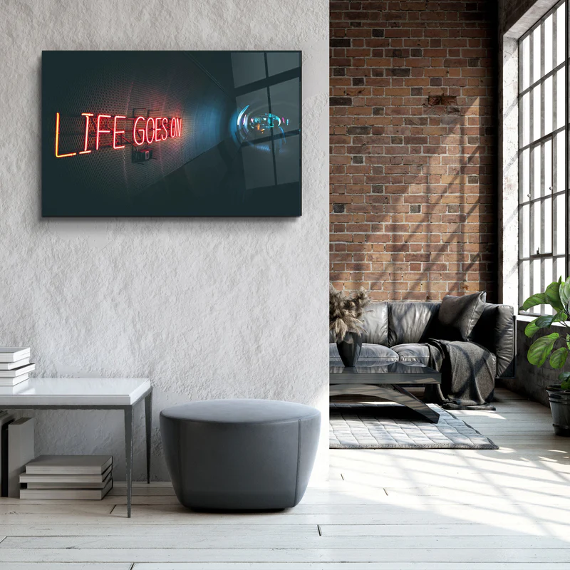 ・"Life Goes On"・Designer's Collection Glass Wall Art - Image 2