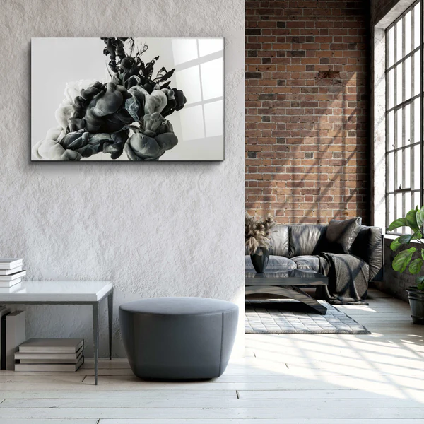 ・"Black Smoke"・Glass Wall Art - Image 3