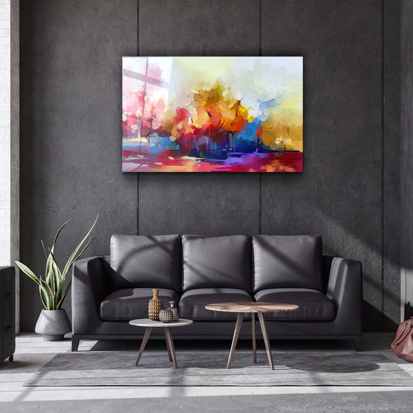 ・"Abstract Oil Painting"・Glass Wall Art - Image 2