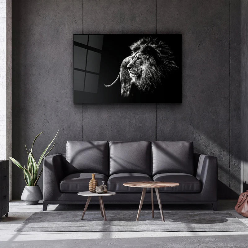 ・"Lion"・Glass Wall Art - Image 2